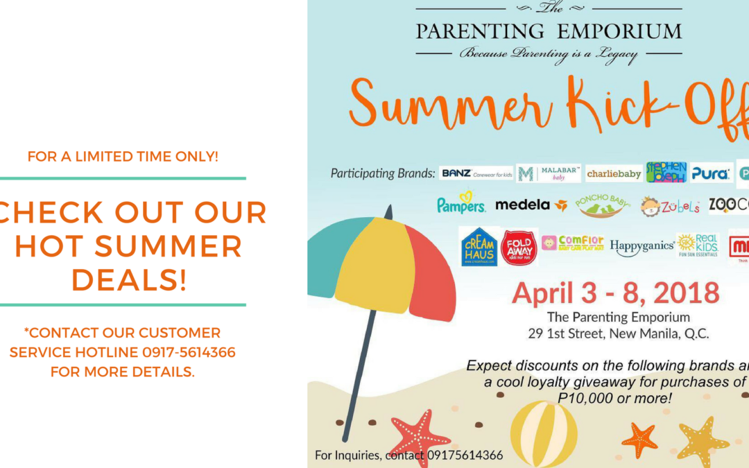 Catch the Summer Kick-Off Sale at The Parenting Emporium!